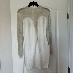 Diamond Fitted Dress Bedazzled